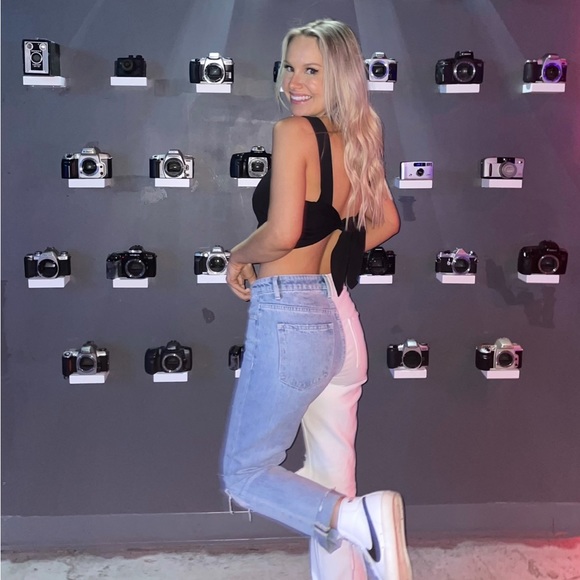 By Together Tie Back Crop Top | Black | Small | Medium | Large | All Sizes NWT - Picture 3 of 3